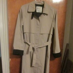 Tan London Fog Trench Coat with Liner